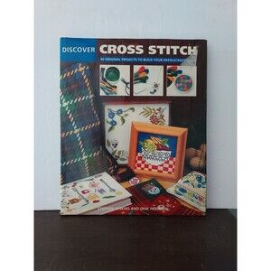 Discover Cross Stitch Hardcover Book By Stephen Jenkins, Jane Franklin Vintage